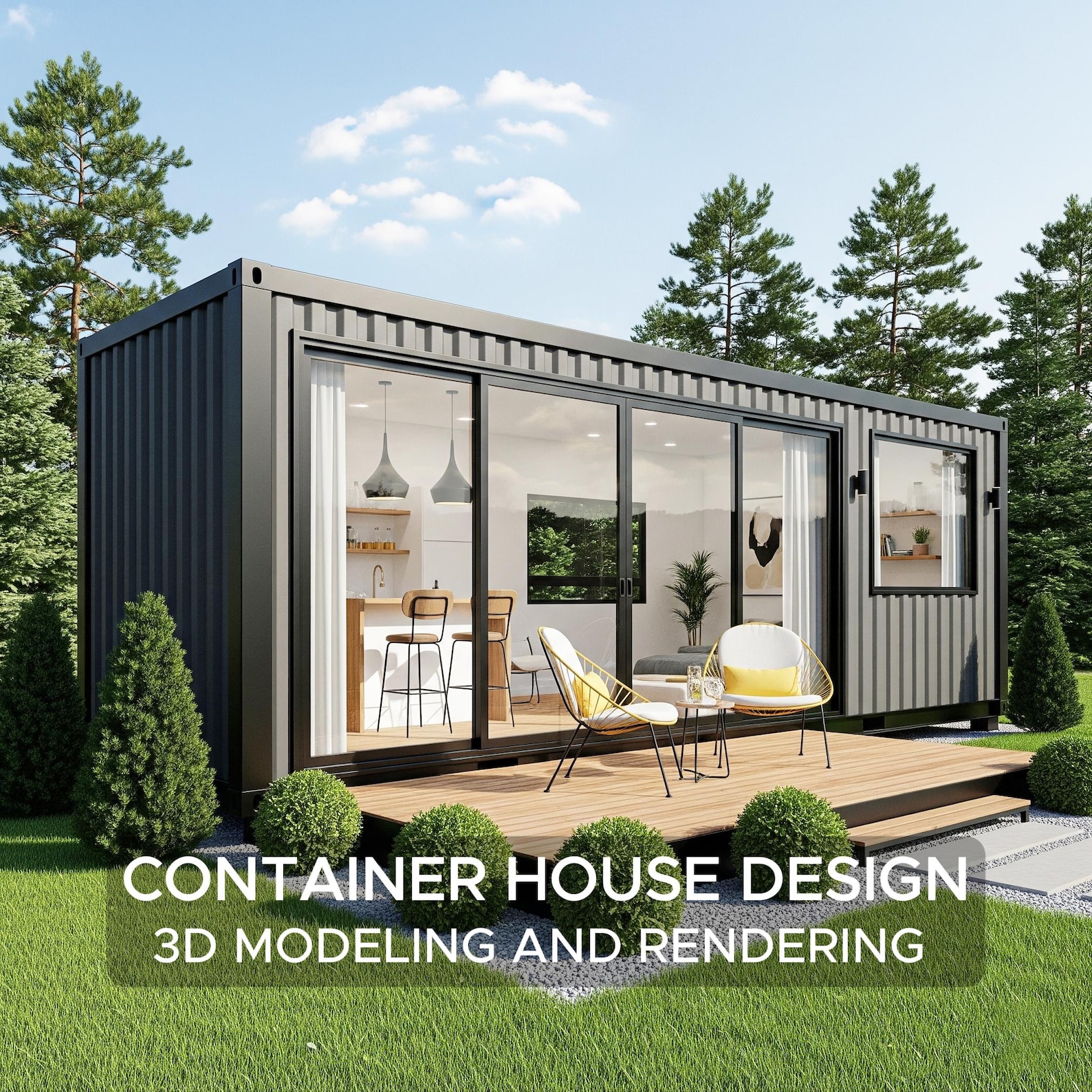 Customizable Container House Online Container House Design, Custom Container House Design, Container ...