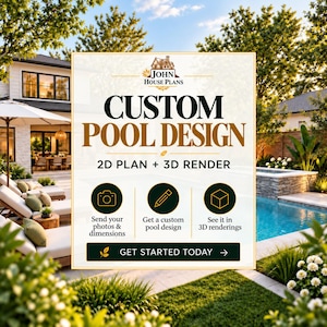 Diseño de piscinas a medida, servicio de diseño de piscinas en línea, renderizado 3D de piscinas para patios traseros, concepto de piscina de lujo, diseño de piscinas y spas, diseño de patios.