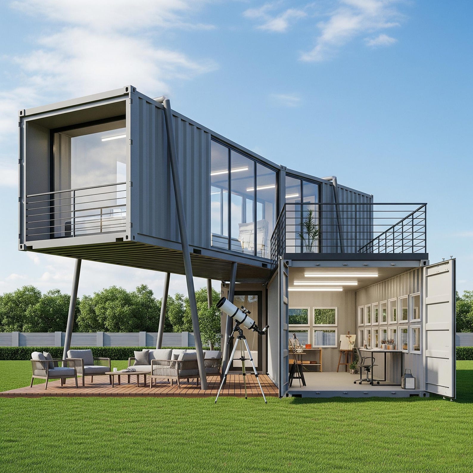 Customizable Container House Online Container House Design, Custom Container House Design, Container ...
