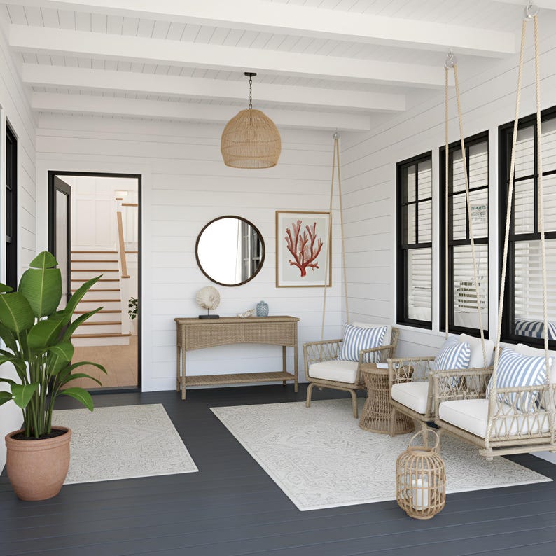 Online Porch Design, Custom Porch Design, Porch 3D Rendering, Patio ...