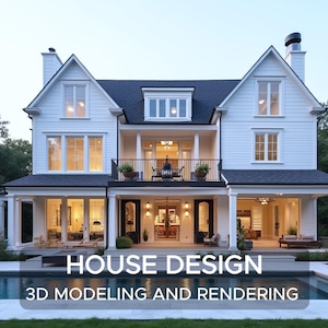 House Design, Exterior Design, 3D Architectural Visualization and Online 3D House Renderings