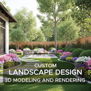 Individuelles Landschaftsdesign, Online-Landschaftsdesign, 3D-Wiedergabe der Landschaft, Hinterhof-Design, Pool-Design, Pergola-Design, Terrassen-Design