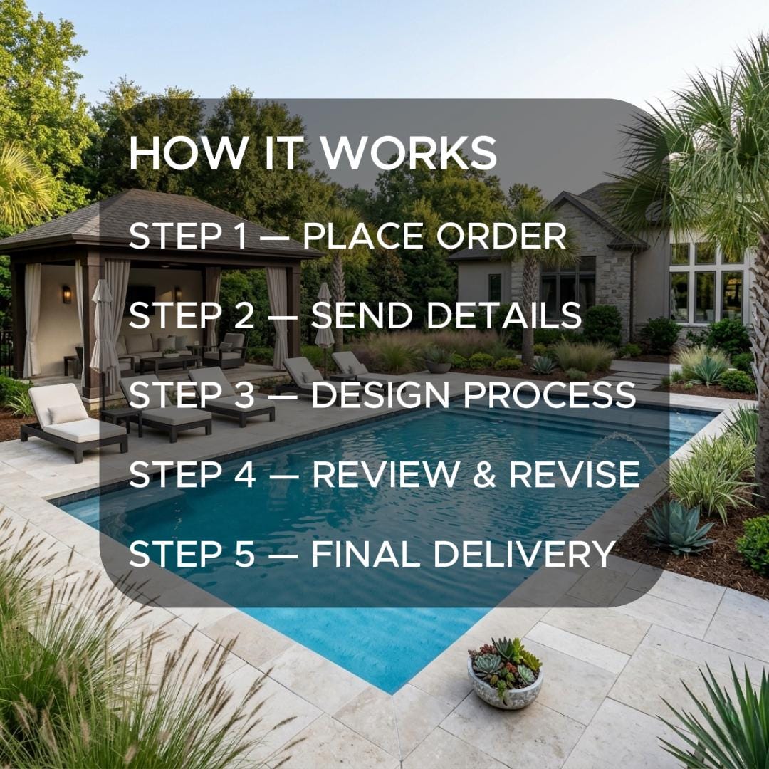 Custom Pool Design, Online Pool Design Service, Backyard Pool 3D ...