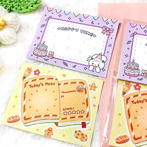 12 Party & Bread Scrapbook Sticker Sheets - Korean Stationery, Kawaii Stickers, Cute Journaling Supplies