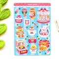Rose Core sticker sheet - cute Korean stickers product logo
