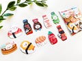 Asian Sauce & Sushi Sticker Pack(10 total) - Korean Food Decals, Waterproof product logo