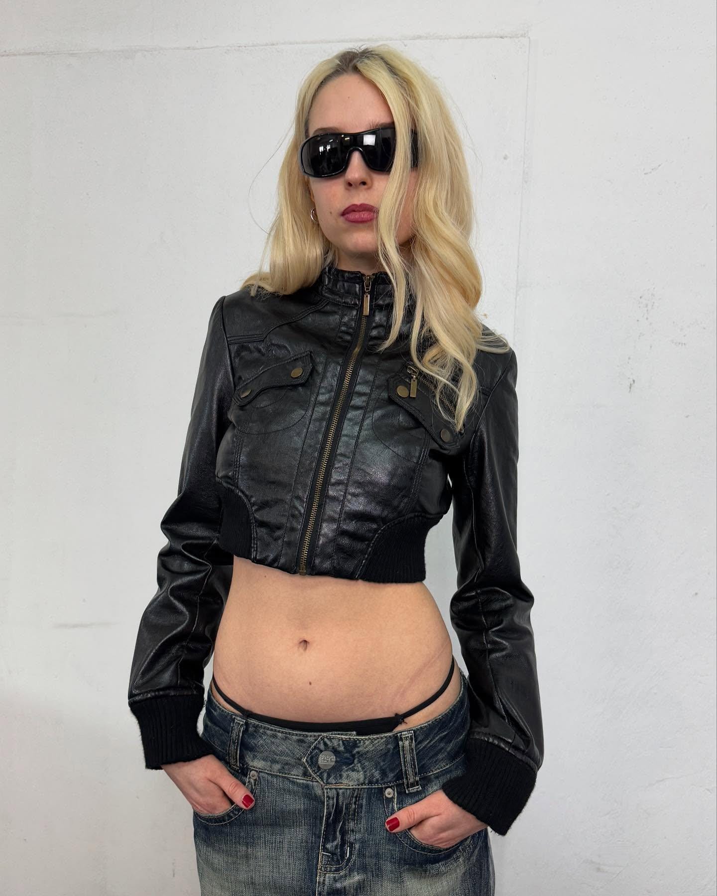 ジャケット・アウター Vintage tight leather jacket Tight Leather Jacket - Etsy
