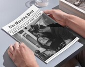 Wedding Newspaper Program Editable Wedding Newspaper Template Printable Wedding Infographic Personalized Wedding Newspaper with Photos
