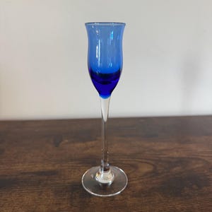 Lenox Gems Cobalt Blue Cordial Glass Stemware Elegant Barware