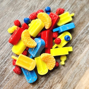 Fruity Pops, Popsicle wax melts, Fruity scents, heart wax melts, Wax Melt Gift, Wax Melt, food wax melts, Soy Wax Melt