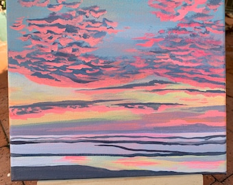 sunset painting