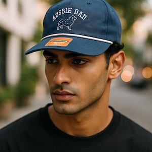 Embroidered Aussie Dad Hat: Richardson 256 Rope Cap  Gift for Him