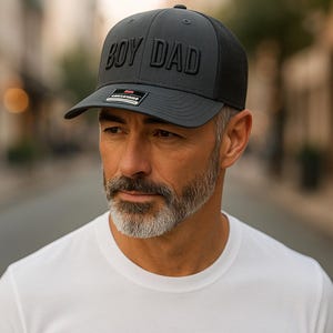 BOY DAD,  Embroidered Trucker Cap – Richardson 112 Bestseller Caps| Father’s Day Gift, New Dad Cap, Dad Life Cap