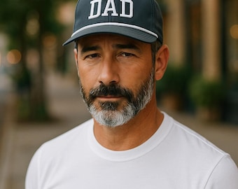Embroidered DAD Hat: Richardson 256 Charcoal Rope Cap