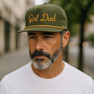 Girl Dad Cap, Bestseller Richardson 256 Rope Caps, Gift from Daughter, Girl Dad Baseball Cap, Father’s Day Cap