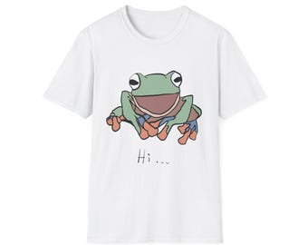 Funny Frog Graphic T-Shirt, Cute Animal Tee, Gift for Frog Lovers, Summer Casual Wear, Unisex Shirt, Humorous Shirt
