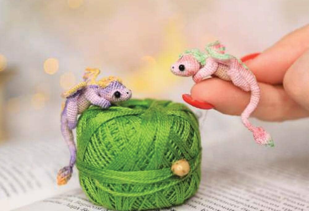 Bennie the Mini Dragon Snuggler Crochet Pattern Amigurumi Dragon Snuggler
