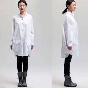 Free Style/Flower Bud Linen Long Shirt 35 Colors/ RAMIES image 4