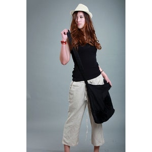 elastic waist linen pants / 22 Colors/ Any Size/ RAMIES image 3
