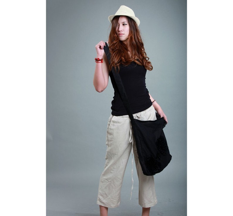 elastic waist linen pants / 22 Colors/ Any Size/ RAMIES image 3