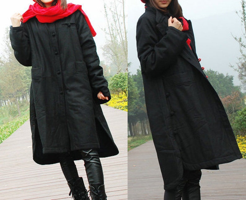 Ethnic Print Long Coat