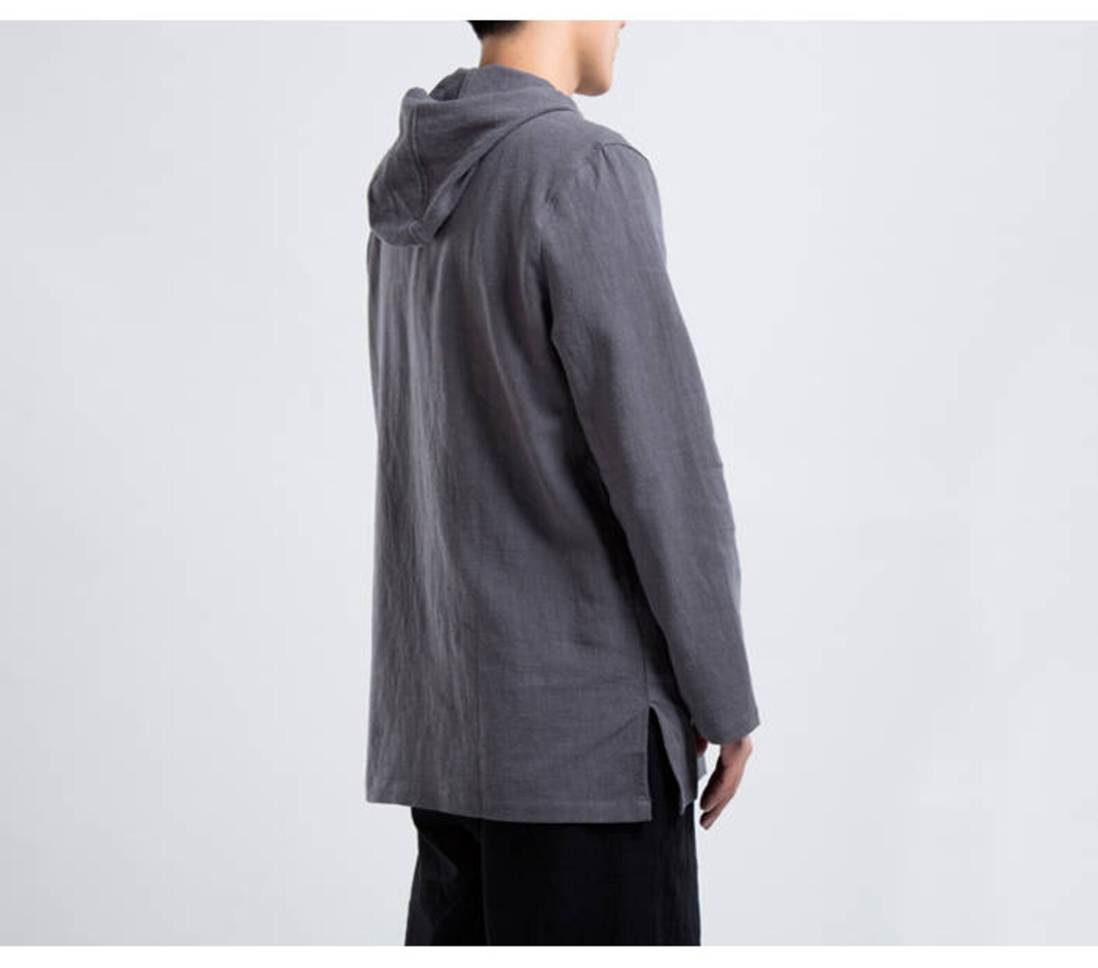 Chinese style linen men's jacket main image 1