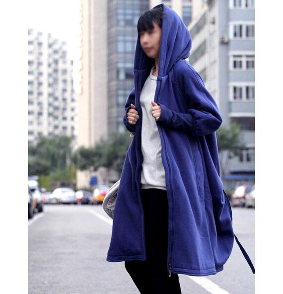 Free Style Zipper Hoodie Jacket With Cotton Lining Winter Coat 8