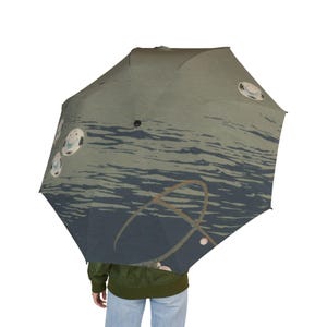 Artistic Foldable Umbrella with Japanese Design