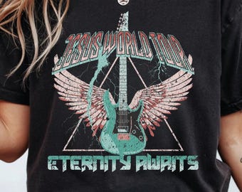 Jesus World Tour PNG: Retro Christian Shirt Design (Digital Download)