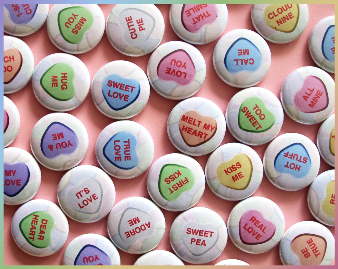 Valentine Button 35x Pinback Buttons 1