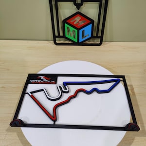 Circuit of the Americas 3D Printed Wall Art | Desk Decor | Motorsport Racing Track Circuit Replica.
