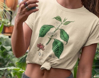COFFEE Plant shirt, Coffea Arabica t-shirt, Coffee t-shirt, Vintage Coffee print, botanical shirt, Coffee lover gift, Coffee illustration