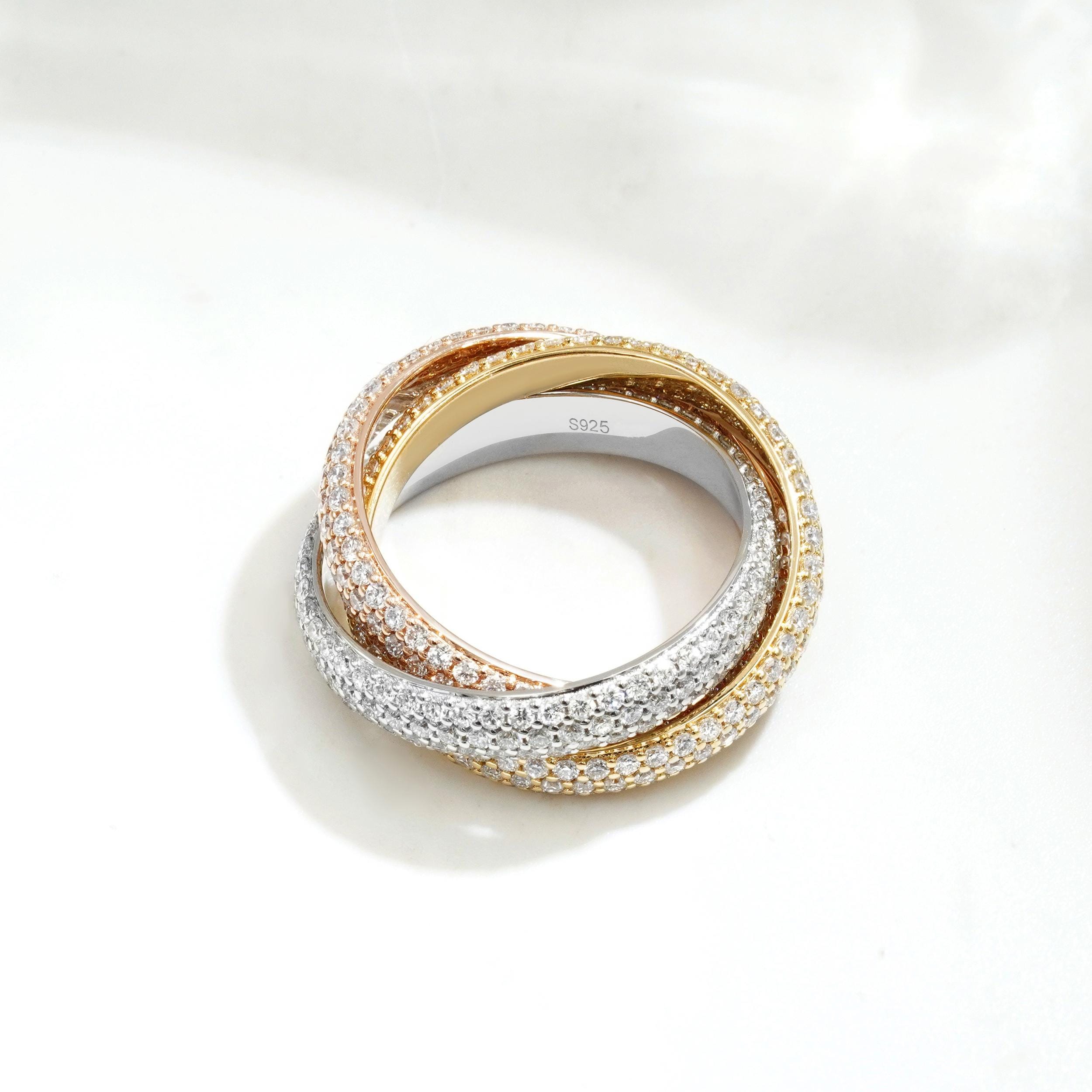 トリニティ エタニティ リング (R18H241124-W) - Etsy 日本