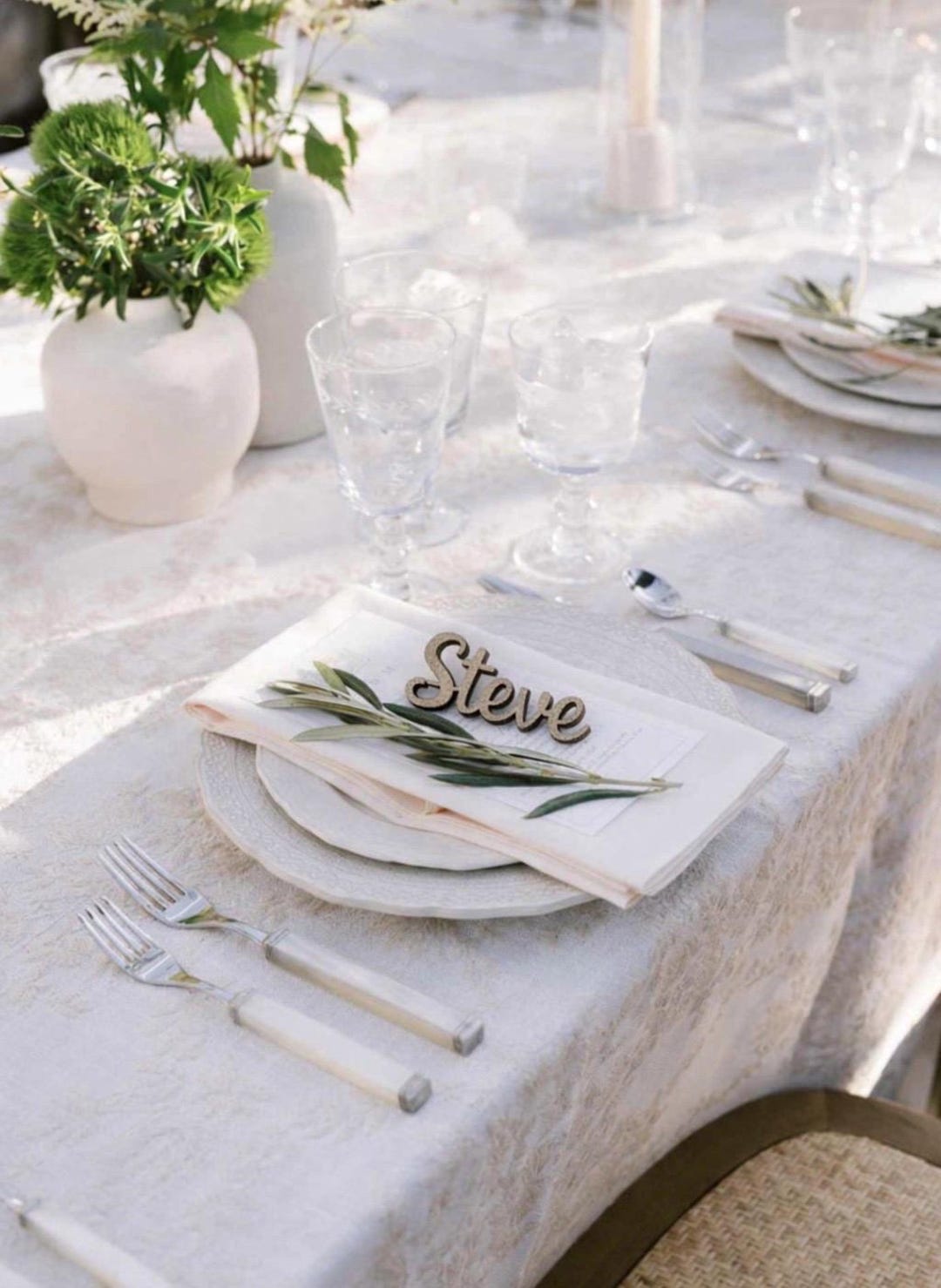 Shell Name Place Setting Custom Made Wooden Name Place Settings - Etsy