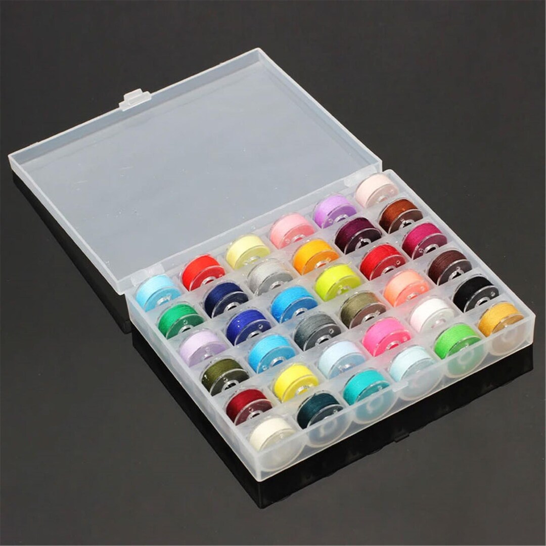 36 Colors Sewing Thread Bobbin Set With Case for Sewing Machines - Etsy