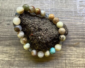 Pulsera de ópalo azul