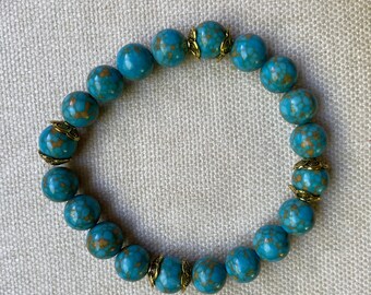 Pulsera de magnesita azul