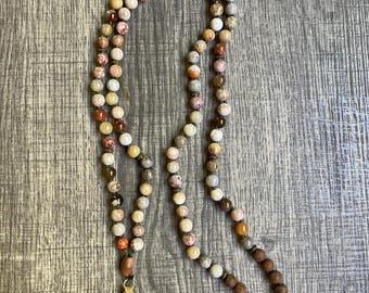 Mala de jaspe fósil de Indonesia