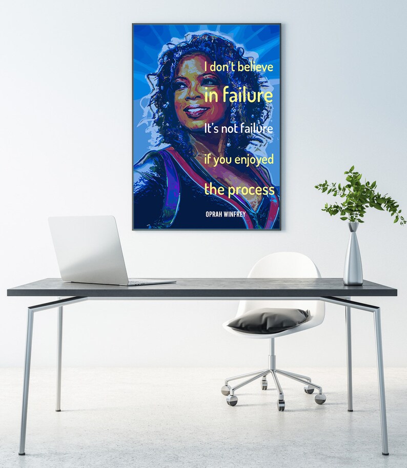 Oprah Winfrey Inspirational Quote About Success and Failure. Office