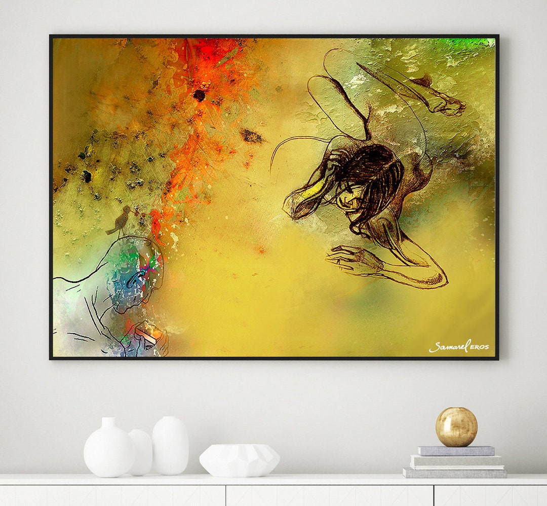 Nude Artwork Valentines Gift love Box Memories Canvas Wall Art