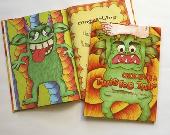 Kinder Poesie / Bilderbuch - Once Upon A Twisted Tale - Kinderpixie Monster HARD COVER