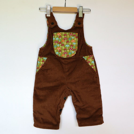 brown corduroy overalls
