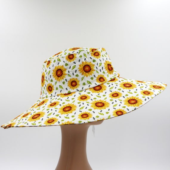 Wide Brim Reversible Sun Hat, Ladies / Girls Sizes Avail  display picture 3