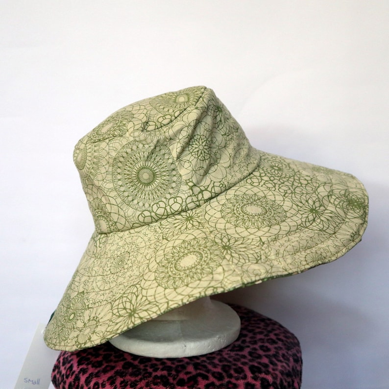 olive green wide brim hat