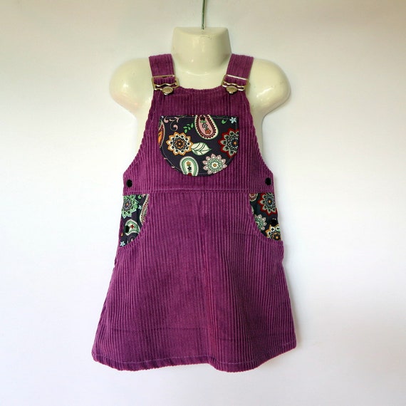 purple corduroy dress