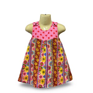 Floral reversible children's dress main image 1