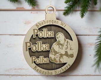 Home Alone Kenosha Kickers Wooden Ornament – Funny Polka Band Christmas Tree Décor – Movie Fan Gift - John Candy