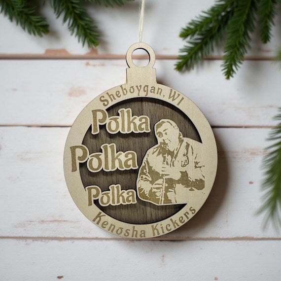 Home Alone Kenosha Kickers Wooden Ornament – Funny Polka Band Christmas Tree Décor – Movie Fan Gift - John Candy