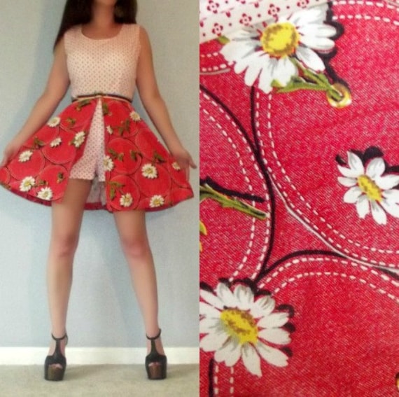 915 Mod XS S Vtg 60s 70s NOVELTY Daisy and Gromme… - image 1