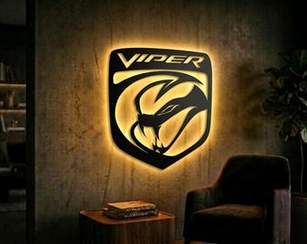 Viper Muscle Car Svg Dxf Bundle  | Supercar Metal Wall Art Cnc Decor Png